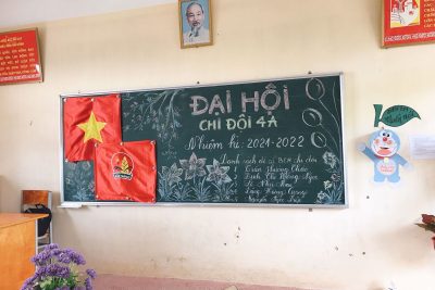 Một số hình ảnh tổ chức đại hội chi đỗi mẫu Lớp 4A – Trường TH Trần Quang khải năm học 2021 – 2022