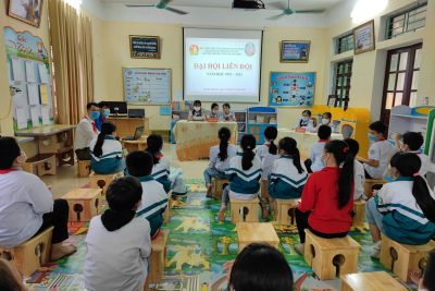 Trường TH Trần Quang khải  tổ chức đại hội liên đội  năm học 2021 – 2022