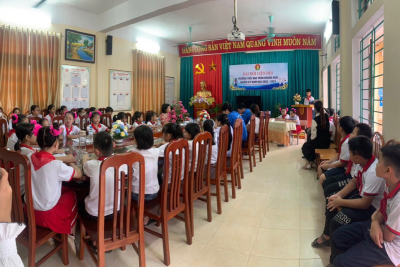 LIên đội trường tiểu học Trần Quang Khải tổ chức Đại hội liên đội nhiệm kì năm học 2022-2023